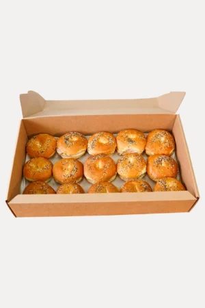 Bagel de pollo finas hierbas, queso y tomate seco 15uds